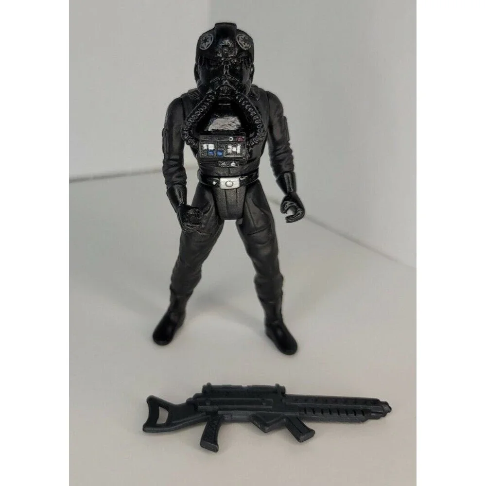 Vtg 95-97 Kenner Star Wars POTF Imperial‎ Lot (Tie Pilot, Tarkin, Vader, Gunner)